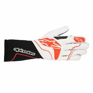 alpinestars(アルパインスターズ) レーシンググローブ TECH-1 ZX V3 GLOVES Lサイズ 123 BLACK WHITE RED [FIA8856-2018公認]