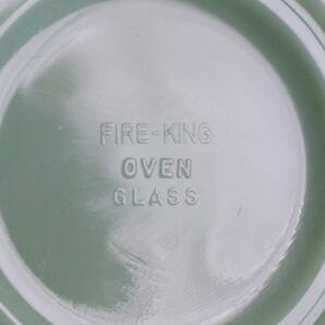 送料無料 最初期刻印 1枚 ファイヤーキング FIRE KING ジェダイ サラダプレート レストランウェア RW GLASS ヴィンテージ ブロックレターの画像1