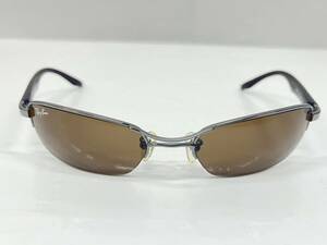 Бесплатная доставка H49520 солнцезащитные очки Ray-Ban Ray-Ban RB3223 0043 55 □ 19 130 Хромированная рама коричневая