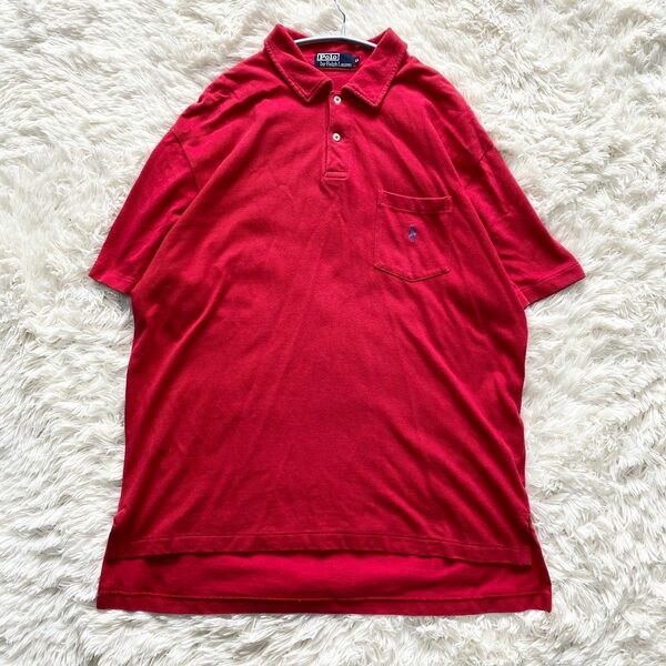 POLO by RALPH LAUREN ポロシャツ　レッド　サイズLL