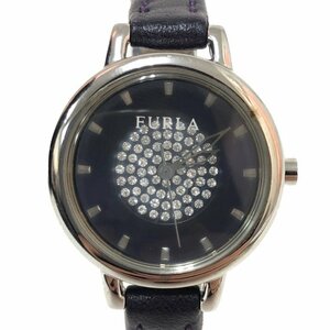  Furla FURLA rhinestone lady's wristwatch quarts 002822 01 81