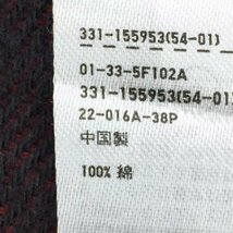 1スタ☆ユニクロ UNIQLO メンズ 長袖シャツ M レッド チェック柄_画像4