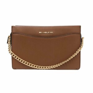 【美品】マイケルコース MICHAEL KORS クロスボディバッグ クラッチバッグ ショルダーバッグ 32F9GJ6C3L ブラウン