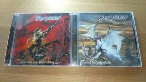 CD 2枚セット　ラプソディー　/　ドーン　オブ　ヴィクトリー　/　パワー　オブ　ザ　ドラゴンフレイム　中古品