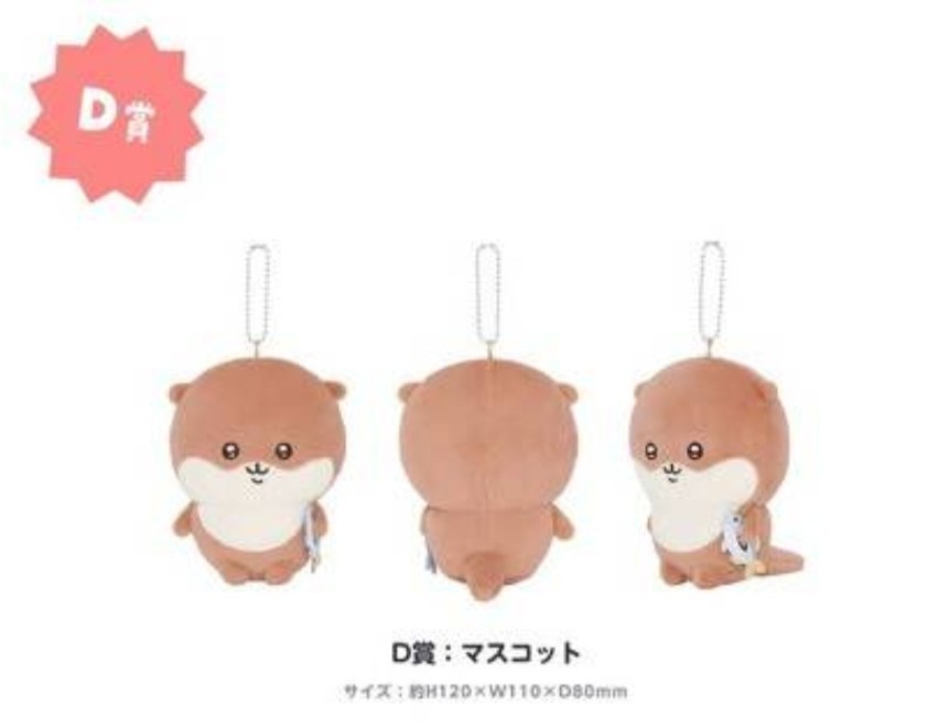 JChere雅虎拍卖代购:即決!D賞 ちいかわ ナガノマーケット カワウソ