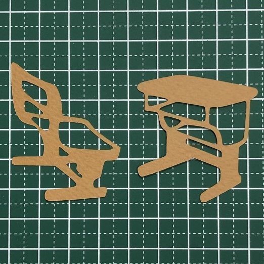 (160C) مكتب وكرسي [3 مجموعات] ★قطع, حرفة يدوية, حرفي - حرفة يدوية, حرفة الورق, سكرابوكينغ