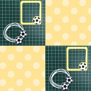 （92）サッカーフレーム2種★カット