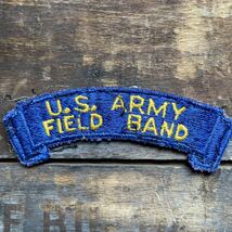 【USA vintage】ワッペン　U.S. ARMY FIELD BAND 米陸軍野戦楽団　アメリカ　ワシントン　ビンテージ　パッチ_画像1