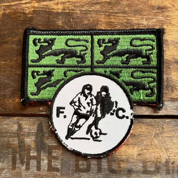 【USA vintage】ワッペン　サッカー　スポーツ　FC アメリカ　ビンテージ　刺繍ワッペン パッチ