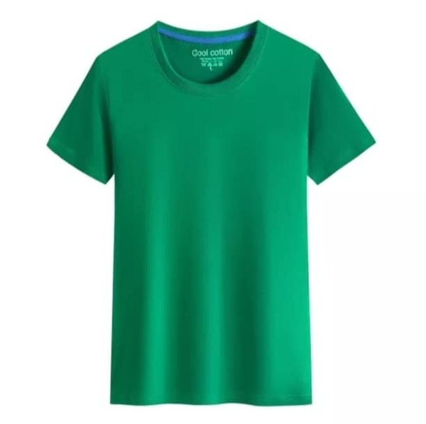 普通のTシャツ　無地カラー　Grass green　Lサイズ　綿100％