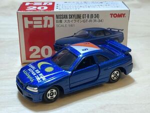 【エアクール特注：非売品】トミカ ニッサン スカイライン GT-R BNR34 [RB26 6気筒直列エンジン 最終レース記念]