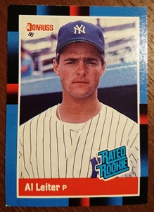 ★RC ルーキー AL LEITER DONRUSS 1988 #43 MLB メジャーリーグ 大リーグ RATED ROOKIE アル ライター NEW YORK YANKEES NY ヤンキース