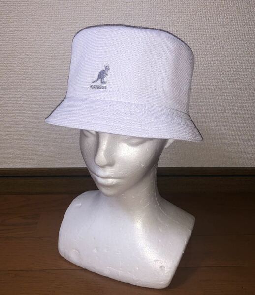 新品 KANGOL Tropic Bin K3299HT L カンゴール トロピック ビン バケットハット ホワイト 白 メトロハット バケット ベルハット 男女兼用