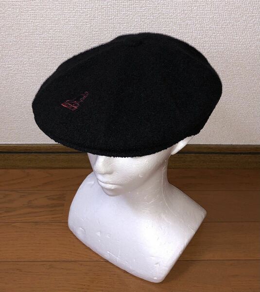 KANGOL Bermuda Elastic Galaxy K3499 S/M カンゴール バミューダ エラスティック ギャラクシー ハンチングキャップ ブラック レッド 黒 赤