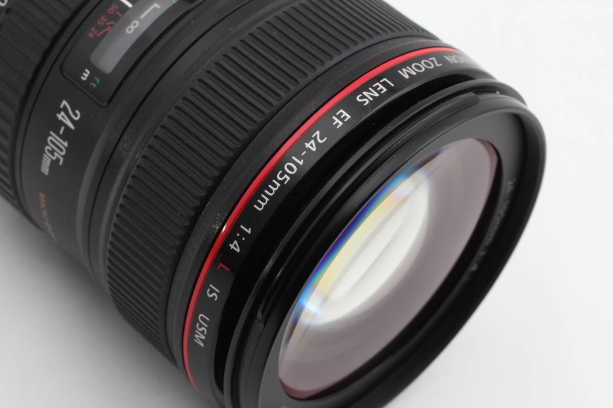 美品動作OK Canon EF 24-105mm f/4 L IS USM 標準ズームレンズフード付