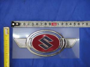 . year. style!maji genuine article Mini specification Suzuki HUSTLER Hustler reissue metal emblem 1 sheets new goods shop front stock! liquidation sale! free shipping ( conditions attaching 