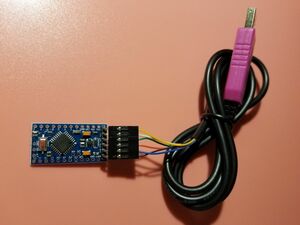 Arduino Pro Mini 互換ボード ＋ 書き込み用 シリアルコンバータ