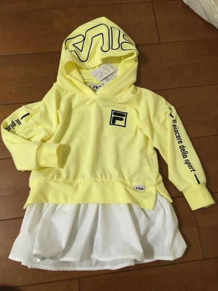 新品タグ付　FILA チュニック丈　トレーナー　ワンピース　キッズ110