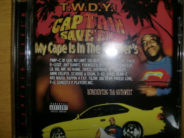 美品 T.W.D.Y. Captain Save'em My Cape Is in the Cleaners UGK Pimp-C No Limit Yukmouth Rappin 4 Tay 2wice big bear 465 mafia