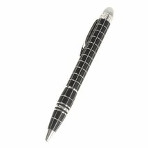 MONTBLANC モンブラン スターウォーカー メタル ラバー ボールペン MB25610 回転繰り出し式 黒インク 文房具 チェック柄 ホワイトスター_画像1