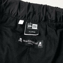 美品 mastermind JAPAN マスターマインドジャパン パンツ サイズ:XL 23SS NEW ERA スカル ナイロン ワッシャー トラック パンツ ブラック_画像3