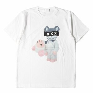 GOD SELECTION XXX ゴッド・セレクション・トリプルエックス MEDICOM TOY EXHIBITION 19 BE@RBRICK ヘビー Tシャツ 19SS ホワイト S