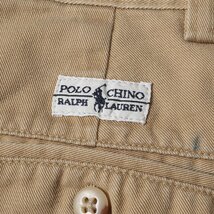 POLO Ralph Lauren ポロ ラルフローレン パンツ サイズ:33 2タック テイラー チノ ショーツ 90s - 00s オールドラルフローレン カーキ_画像5