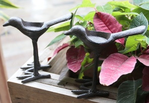 no start rujik.. pcs retro bird candle holder in present .Bird living table decoration cast iron atmosphere. exist 