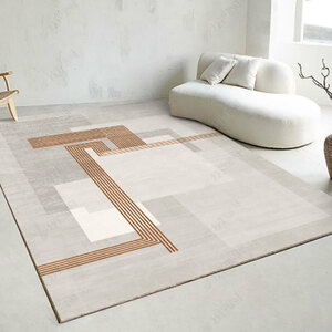 モダンな北欧デザインのカーペット・ラグ 絨毯 シンプルで飽きのこないデザイン 白 ベージュ ホワイト ライトブラウン ライトグレー
