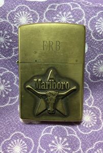 ZIPPO Marlboro ジッポー マルボロ ロングホーン たばこ　現状品