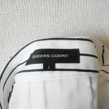 クイーンズコート QUEENS COURT クロップドパンツ 1 レディース ストライプ ７分丈 パンツ_画像8