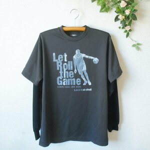 エスエーギア s.a.gear カットソー Ｔシャツ L メンズ重ね着 風 バスケットボール