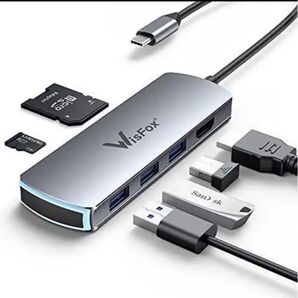 Type-C hub 6-in-1 多機能ハブ 40Gbps USB ハブ 人気
