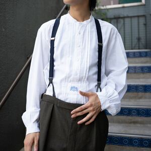 *SPECIAL ITEM* 50's～60's? USA VINTAGE EMBROIDERY DESIGN DRESS SHIRT/50年代～60年代アメリカ古着刺繍デザインドレスシャツ