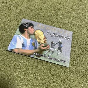 超レア アルゼンチン代表 Diego Maradona Futera Moments in Football World Cup Argentina 2004 マラドーナ