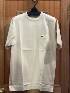 M メンズ半袖Tシャツ Tシャツ 卵色 ベージュ 日本製 新品未使用品 送料無料 紳士 メンズ 半袖 胸ポケット 天然素材 綿100％ 紳士ブランド