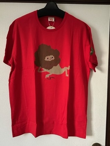 赤 赤色 LLサイズ メンズTシャツ 半袖 Tシャツ キャラクター 新品未使用品 送料無料 ユニセックス 男女兼用 おもしろTシャツ 綿Ｔシャツ