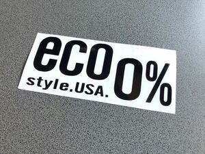 送料無料♪ eco 0% USA ステッカー 黒色 アメ車 旧車 世田谷ベース ハーレー 昭和 OLD US