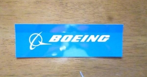 ☆新品☆　【　ボーイング　】　BOEING　 ロゴ ステッカー ブルー