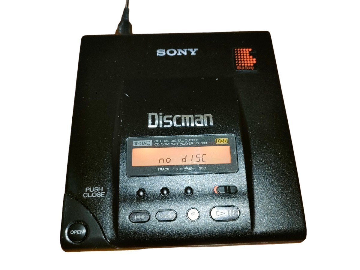 SONY ポータブル CDプレーヤー ディスクマン D-303 ウォークマン 通電
