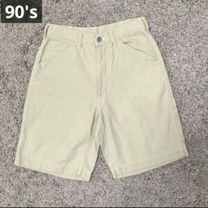 90s OLD UNIQLO ワークショーツ　ハーフパンツy2kヴィンテージ古着 ショートパンツ