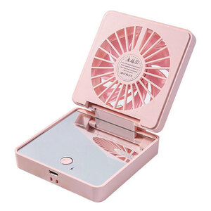  портативный вентилятор розовый макияж зеркало вентилятор compact вентилятор зеркало зеркало . Mini вентилятор настольный вентилятор 
