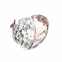 ほぼ未使用 SWAROVSKI スワロフスキー ラブハート バタフライ 蝶々 オブジェ バイオレットクリア 置物 インテリア 雑貨 管理RY23001724_画像3