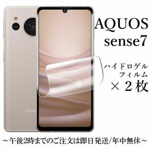 送料無料★AQUOS sense7 SH-53C SHG10 SH-M24 ハイドロゲルフィルム×2枚 