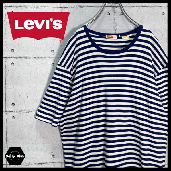 【レア】LEVI'S/リーバイス 半袖 ボーダー柄 ニットソー ポルトガル製