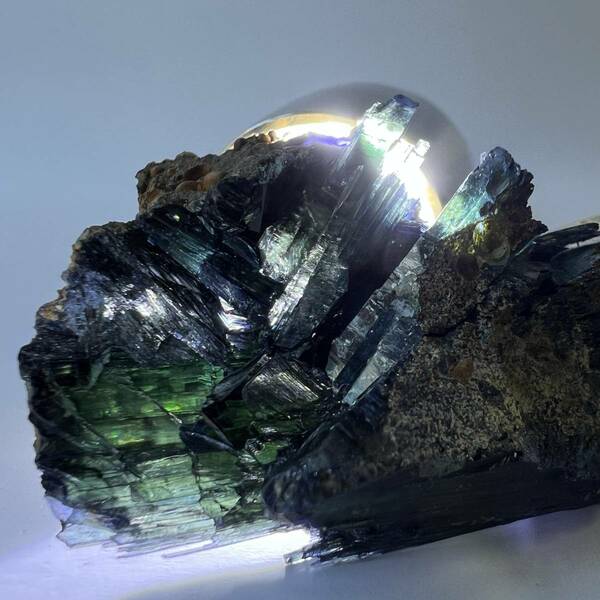 【E21604】藍鉄鉱 Vivianite ビビアナイト ヴィヴィアナイト 天然石 原石 鉱物 パワーストーン