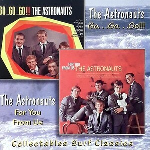 CD アストロノウツ The Astronauts Go...Go...Go!!! / For You From Us 97年 US盤 COLLECTABLES SURF CLASSICS 2LP in 1CD ほぼ新品同様