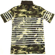 ■AKM K-100 CAMO BORDER-POLO S/S KNIT￥28,350希少！未使用保管新品_画像2