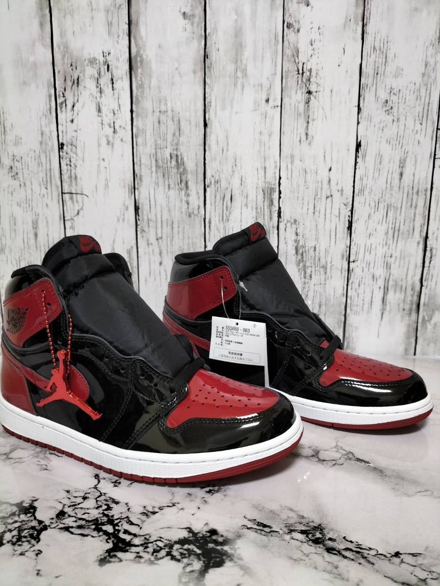 Nike Air Jordan 1 High OG Patent Bredナイキ エアジョーダン1 ハイOG