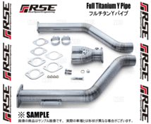 RSE リアルスピードエンジニアリング フルチタンYパイプキット スカイライン 400R/GT V37/RV37 VR30DDTT (RB6110-NS21A_画像3